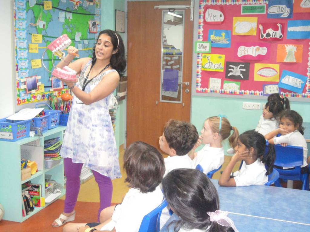 Dr. Priti Demonstrates Proper Dental Hygiene
