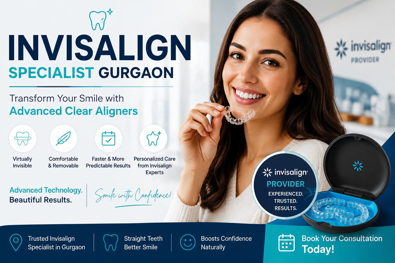 Transparent Aligners Cost Gurgaon, Clear Aligners Cost Gurgaon, Invisible Braces Cost Gurgaon, Invisalign Cost Gurgaon, Affordable Transparent Aligners Gurgaon, Invisible Aligners Gurgaon