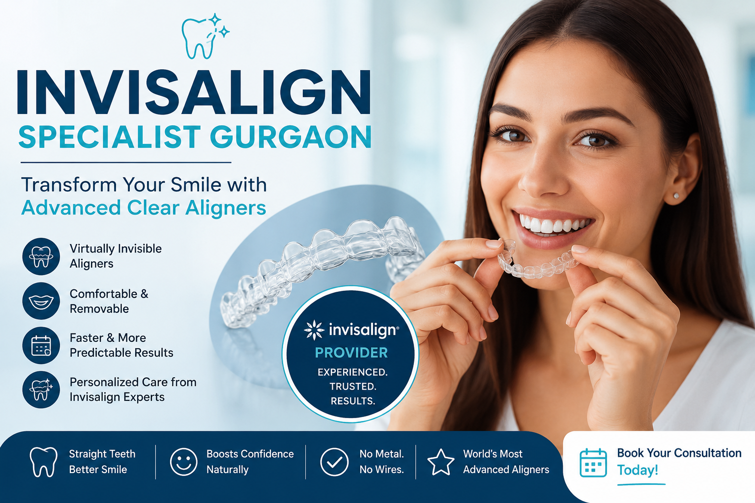 Best Invisalign Specialist Gurgaon, Invisalign Doctor Gurgaon, Invisalign Treatment Gurgaon, Invisalign Dentist Gurgaon, Clear Aligners Gurgaon, Invisible Braces Gurgaon, Invisalign Clinic Gurgaon